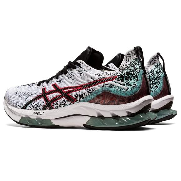 ASICS Kinsei Blast Men\'s Running Shoes White Black 1011B203-109 Size 8.5 US main image 9